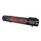 AR15 Rifle Long Free Float Forend w/Accessory Rail OM Red Lava