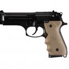 Beretta 92/96 Series Rubber Grip with Finger Grooves Flat Dark Earth