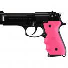 Beretta 92/96 Series Rubber Grip with Finger Grooves Pink