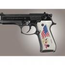 Beretta 92 Scrimshaw Ivory Polymer - Eagle with Flag