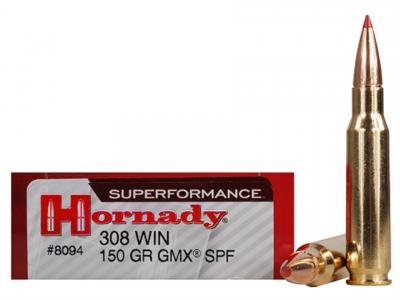 Hornady Superformance GMX 308 Winchester 150GR/165GR 20/200 