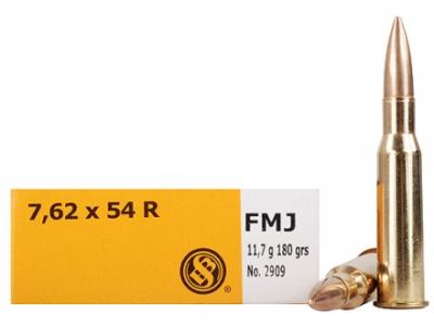 CASE OF 20 RIFLE 7.62X54R 180GR FMJ 20RD/BX