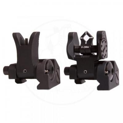 Micro Set - M4 Front and Dioptic Rear -BLK