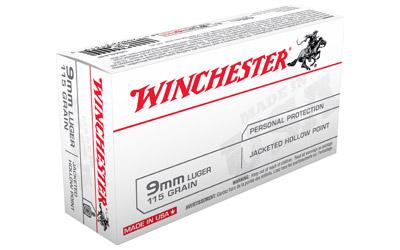 Winchester USA 9MM 115GR/147GR JHP 50/500
